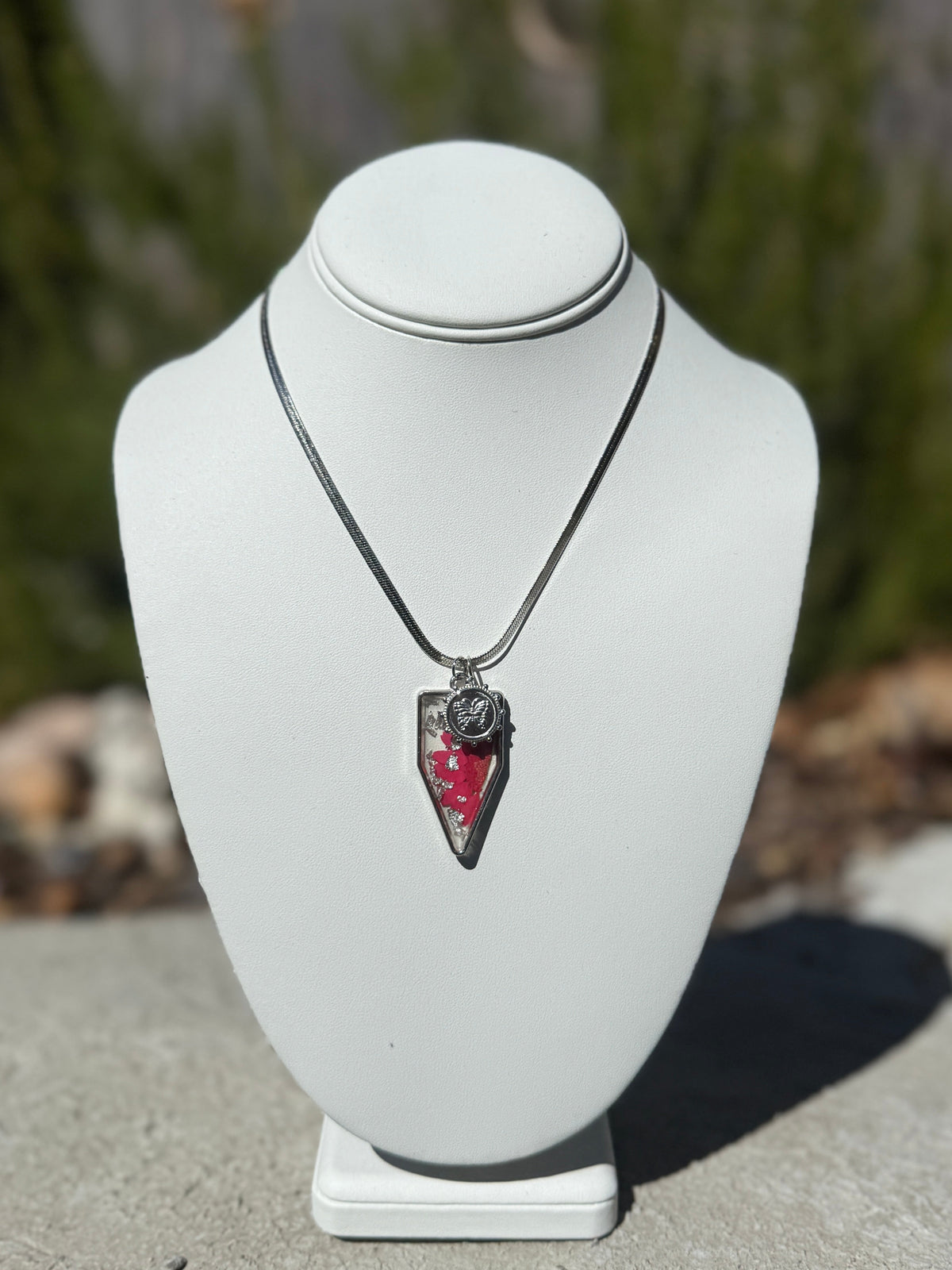 Butterfly Charm Silver Necklace