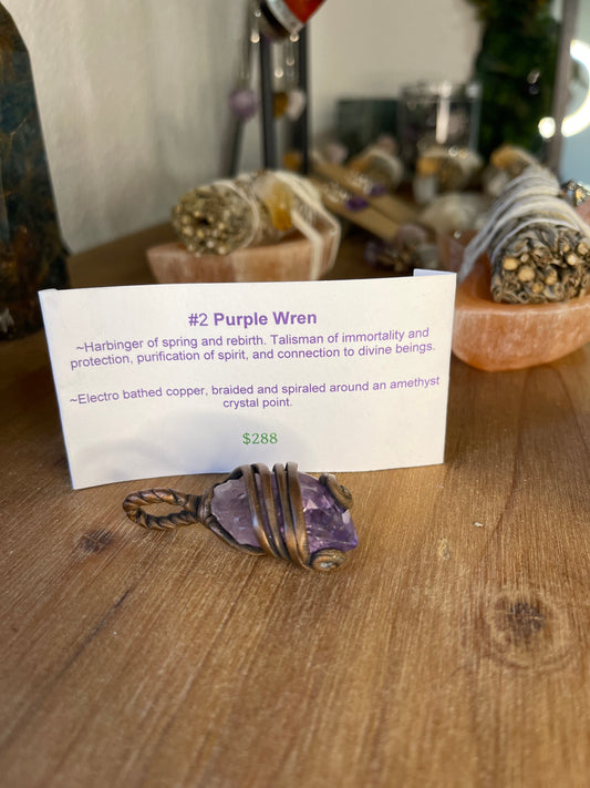 Purple Wren Talisman